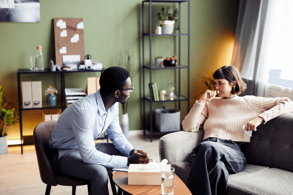 Man joining a telehealth appointment from home